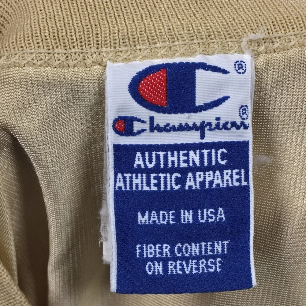 VTG 90s Champion Notre Dame Jersey Youth XL 18-20 Gold Mesh Made in USA #3 Irish